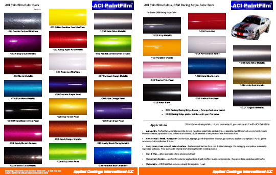 Auto Air Color Chart